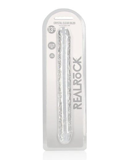 Dildo anal de roca real Shots | Dildo grande transparente de 33 cm | Dildo doble | Dildo gigante transparente