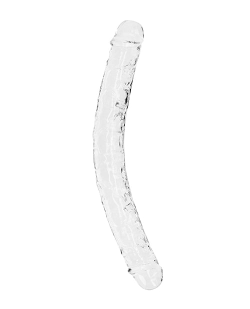 Dildo anal de roca real Shots | Dildo grande transparente de 33 cm | Dildo doble | Dildo gigante transparente