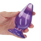 Tapón Anal Transparente Shots RealRock Crystal de 4,5" - Morado