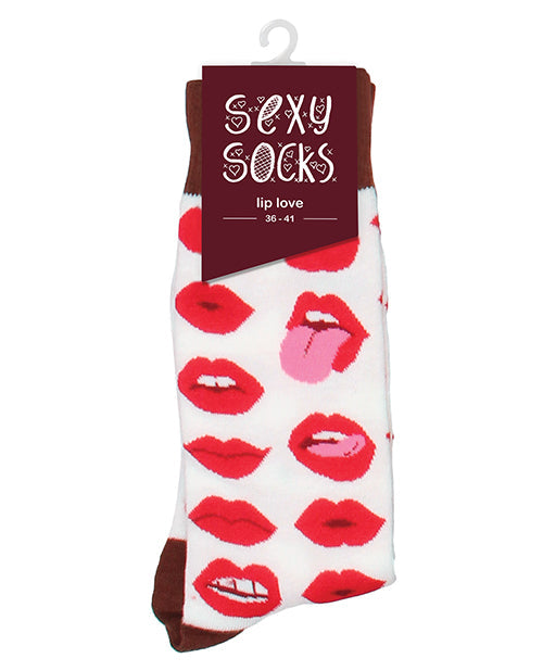 Shots Sexy Socks Lip Love - Femme
