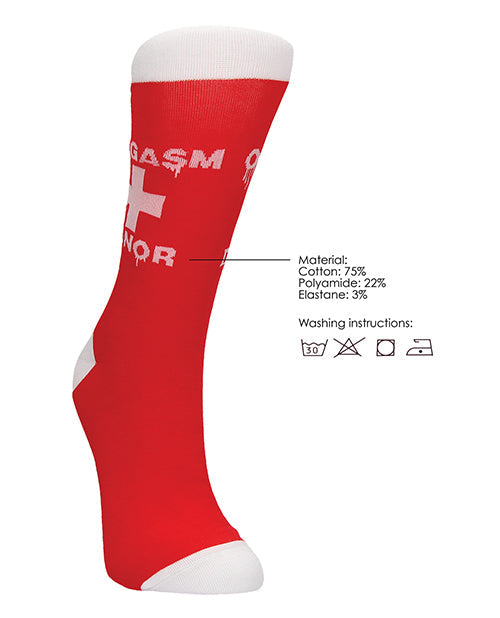 Chaussettes sexy pour donatrice d'orgasmes