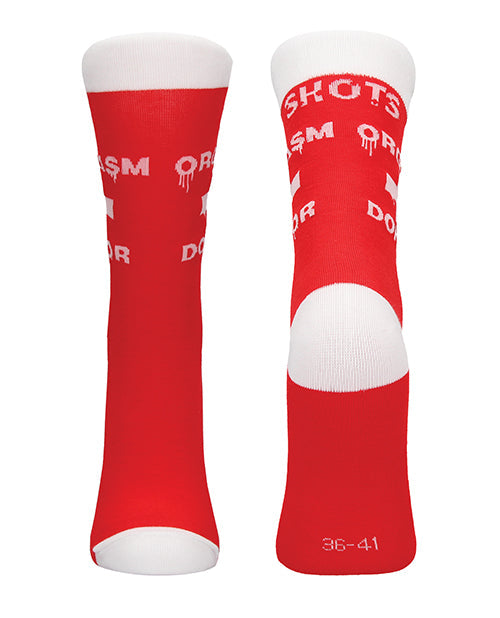 Chaussettes sexy pour donatrice d'orgasmes