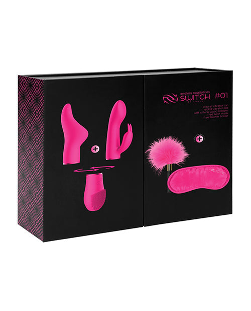 Vibromasseur Lapin Shots | Kit Plaisir Switch 1 Vibromasseur Clitoridien | Vibromasseur Point G Rose | Meilleur Vibromasseur pour Femmes