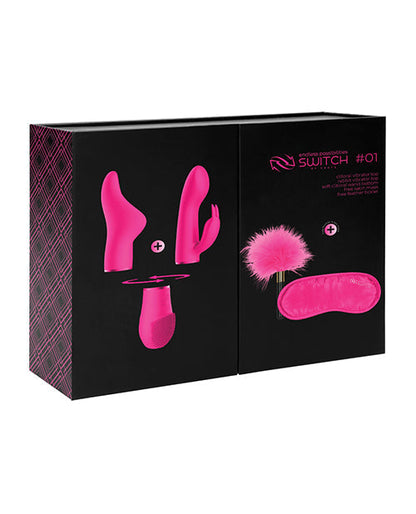 Vibromasseur Lapin Shots | Kit Plaisir Switch 1 Vibromasseur Clitoridien | Vibromasseur Point G Rose | Meilleur Vibromasseur pour Femmes