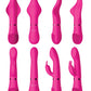 Vibromasseur Lapin Shots | Kit Plaisir Switch 1 Vibromasseur Clitoridien | Vibromasseur Point G Rose | Meilleur Vibromasseur pour Femmes