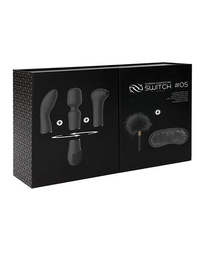 Vibromasseur point G Shots | Kit vibromasseur clitoridien Switch Pleasure #5 | Vibromasseur clitoridien suceur noir | Meilleur vibromasseur pour femmes