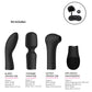 Vibromasseur point G Shots | Kit vibromasseur clitoridien Switch Pleasure #5 | Vibromasseur clitoridien suceur noir | Meilleur vibromasseur pour femmes