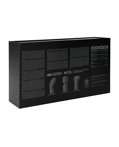 Vibromasseur point G Shots | Kit vibromasseur clitoridien Switch Pleasure #5 | Vibromasseur clitoridien suceur noir | Meilleur vibromasseur pour femmes