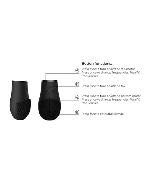 Vibromasseur point G Shots | Kit vibromasseur clitoridien Switch Pleasure #5 | Vibromasseur clitoridien suceur noir | Meilleur vibromasseur pour femmes