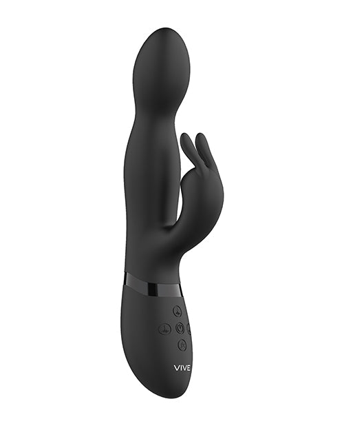 Vibromasseur point G Shots | Vibromasseur lapin rotatif Vive Niva | Vibromasseur clitoridien noir | Meilleur vibromasseur pour femme