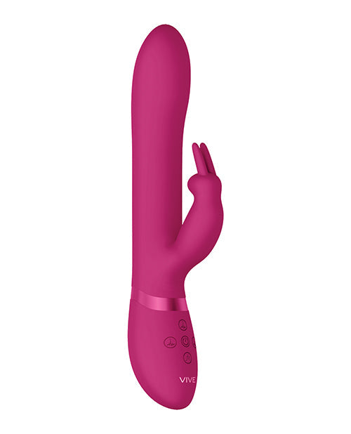 Vibromasseur point G Shots | Vibromasseur clitoridien Vive Amoris | Vibromasseur lapin avec perles stimulantes rose | Meilleur vibromasseur pour femme
