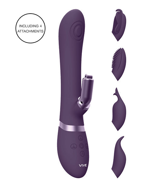 Vibromasseur Vive G-Spot Shots | Accessoires Vibromasseur Clitoridien Etsu Pulse | Vibromasseur Lapin Violet | Meilleur Vibromasseur pour Femmes