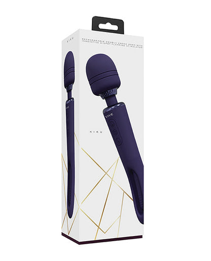 Vibromasseur Clitoridien Vive Shots | Vibromasseur Baguette Double Kiku | Stimulateur Vibromasseur Point G Violet