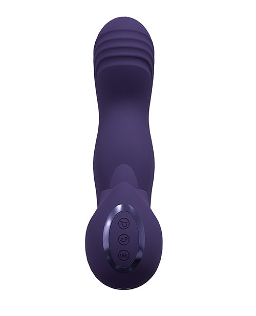 Vibromasseur et stimulateur de point G triple action Shots Yumi - Violet