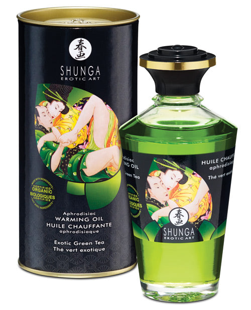 Aceite Calentador Shunga Organica - 3.5 oz Té Verde