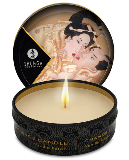 Bougie de Massage Shunga Desire Minibougielight - 1 oz Vanille