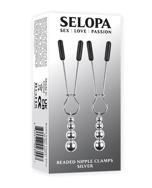Pinzas de Pezón con Cuentas Selopa - Plata