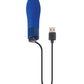Vibrador Bala Selopa | Vibrador Pequeño Encantador Cobalt Cutie | Punta Cónica Azul | Eje Texturizado | Mejor Vibrador para Mujeres