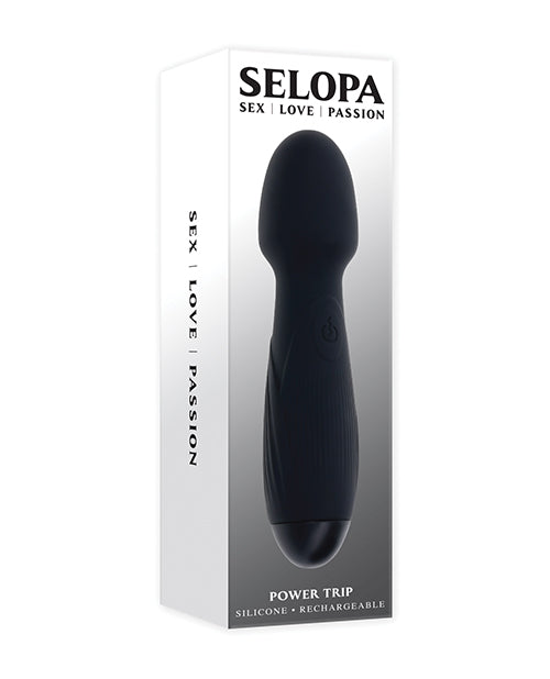 Vibrador de varita Selopa Power Trip - Negro