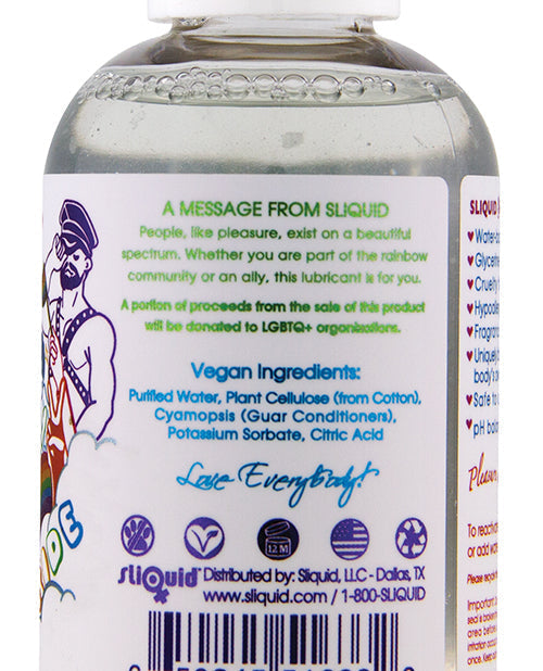 Sliquid Naturals Sparkle Pride Lubricante a base de agua - 2 oz
