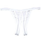 Culotte entrejambe ouvert brodée festonnée blanche Taille Unique
