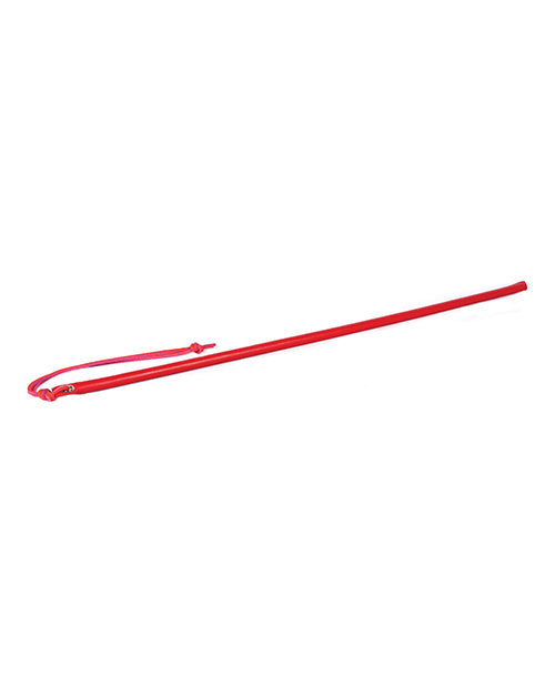 Bastón Spartacus de 24" con Envoltura de Cuero - Rojo