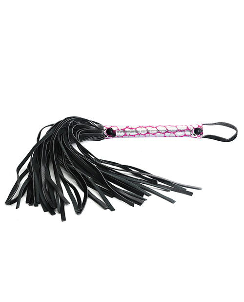 Fouet en similicuir Spartacus - Rose