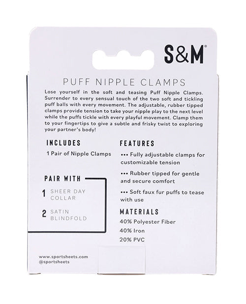 Pinzas para pezones Sex & Mischief Puff