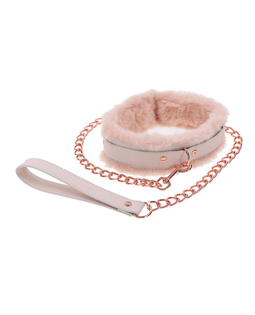 Sex & Mischief Peaches 'n CreaMe Collar y correa de piel