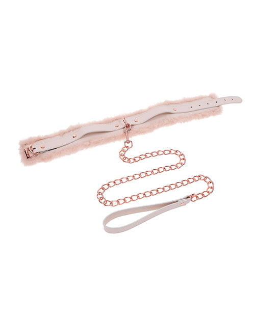 Sex & Mischief Peaches 'n CreaMe Collar y correa de piel