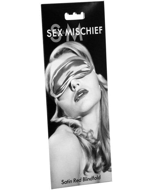 Antifaz de satén Sex & Mischief - Rojo