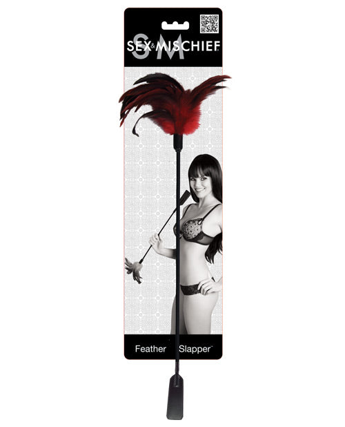 Batteur à plumes Sex & Mischief - Plumes rouges/noires