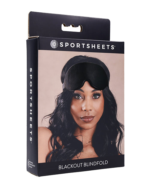 Antifaz de espuma viscoelástica Sportsheets Blackout - Negro