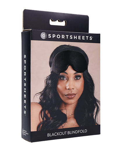 Antifaz de espuma viscoelástica Sportsheets Blackout - Negro