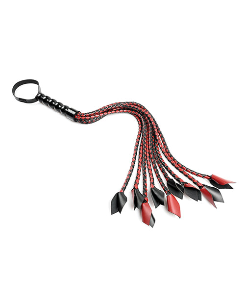 Flogger trenzado Saffron - Rojo/Negro