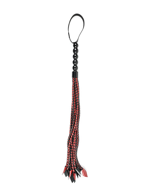 Flogger trenzado Saffron - Rojo/Negro