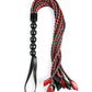 Flogger trenzado Saffron - Rojo/Negro