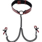 Collier Safran avec Pinces à Tétons Chaînette