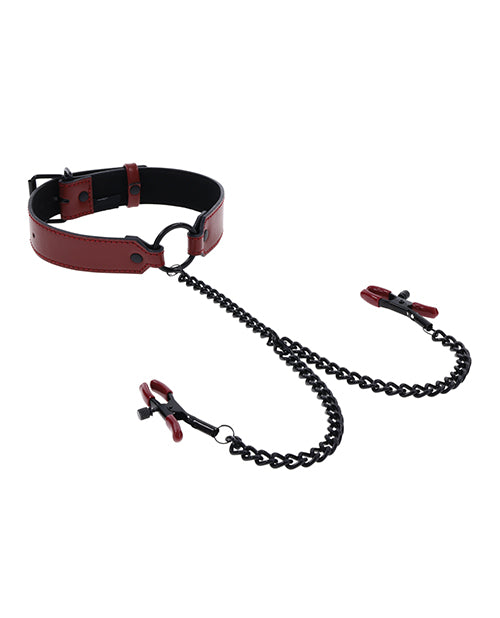 Collier Safran avec Pinces à Tétons Chaînette