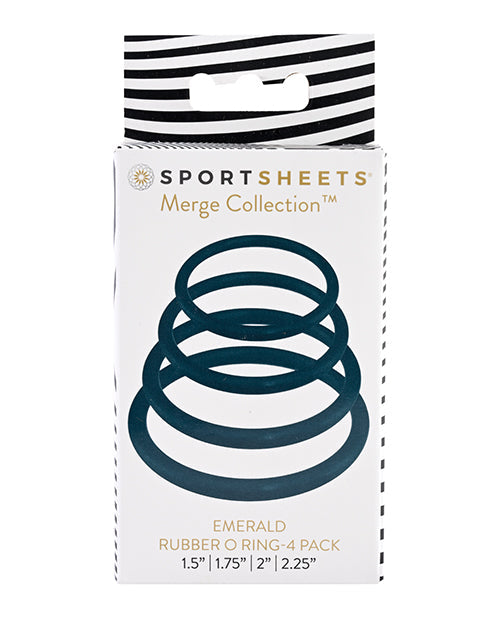 Sportsheets O Ring Lot de 4 - Émeraude