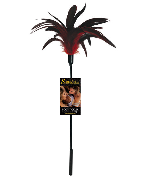 Sportsheets Body Tickler Estrella de plumas - Rojo
