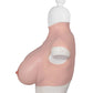 XX-DREAMSTOYS Ultra Realistic H Cup Breast Form Extra Large - Ivory