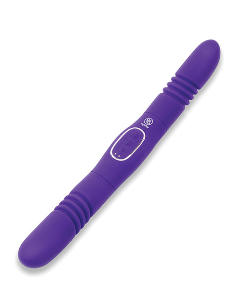 Juntos Doble Deleite Vibrador Doble Extremo Vibratorio y Penetrante - Morado