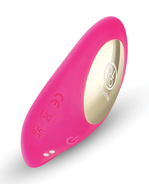 Vibrador de bragas a control remoto Suck N' Go Together - Rosa