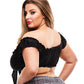 Haut à nouer noir écolière Teacher's Pet, taille 1X