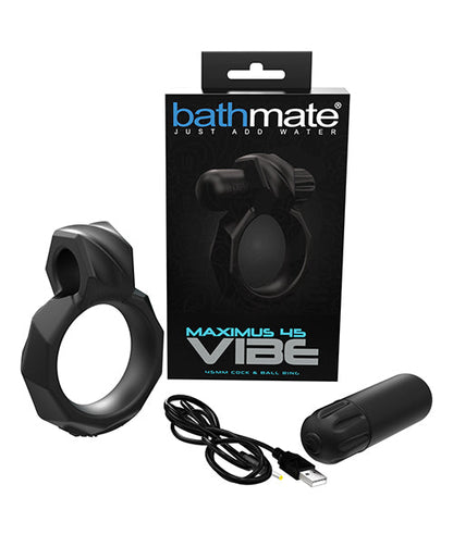 Anneau pénien vibrant Bathmate Maximus Vibe 45 - Noir