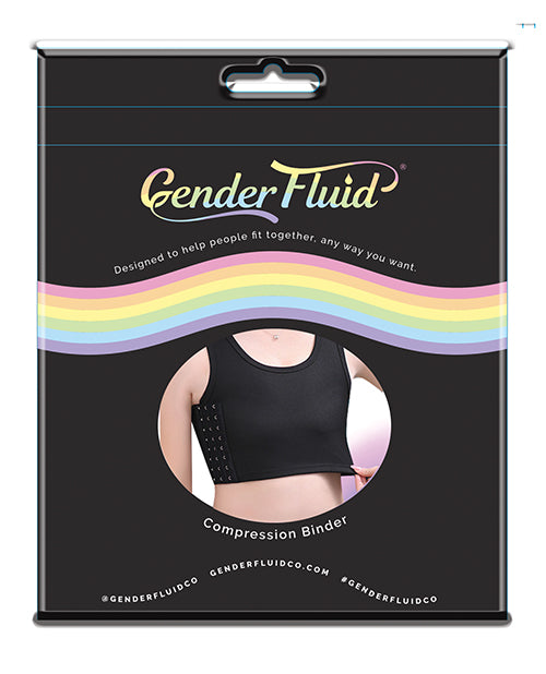 Faja compresora de pecho Gender Fluid - L Negro
