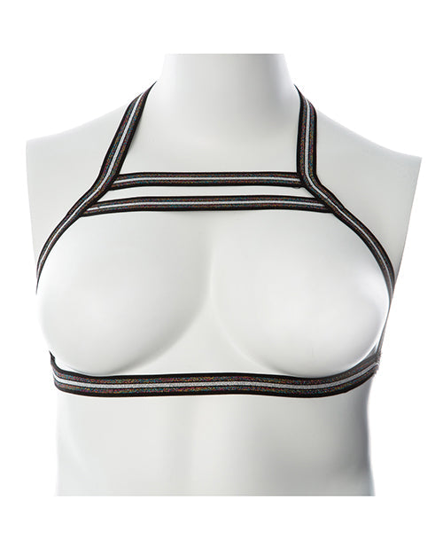 Arnés Gender Fluid Silver Lining - S-L Negro/Plata