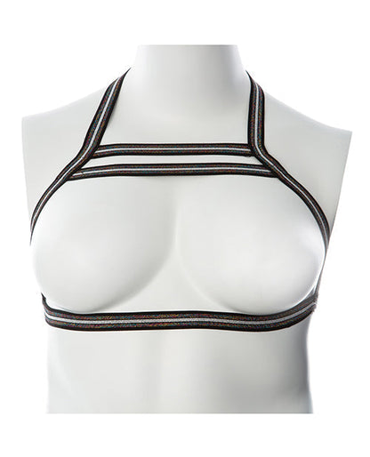 Arnés Gender Fluid Silver Lining - S-L Negro/Plata