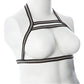 Gender Fluid Silver Lining Harness - XL-XXXL Black/Silver